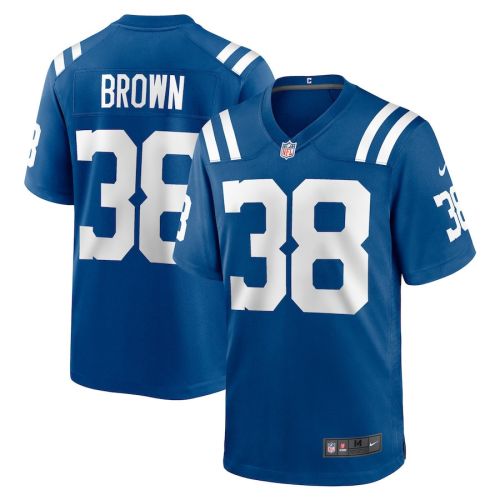 Tony Brown 38 Indianapolis Colts Men Game Jersey - Royal