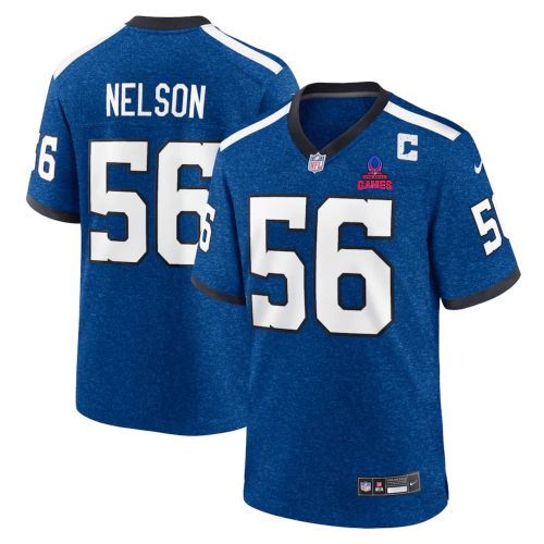 Quenton Nelson 56 Indianapolis Colts 2024 Pro Bowl Patch Indiana Nights Alternate Game Men Jersey - Royal