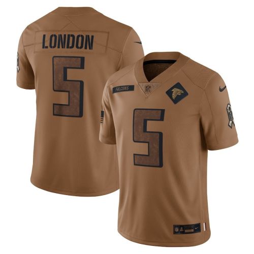 Drake London 5 Atlanta Falcons 2023 Salute To Service Limited Jersey - Brown