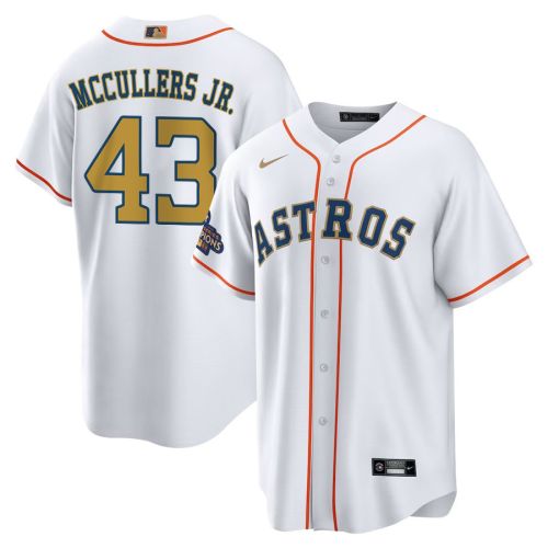 Lance McCullers Jr. 43 Houston Astros 2023 Men Jersey - White/Gold