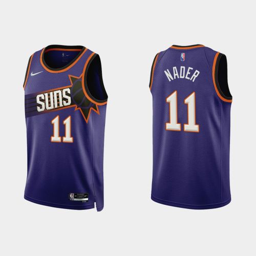 Phoenix Suns 11 Abdel Nader 2022-23 Icon Edition Purple Men Jersey