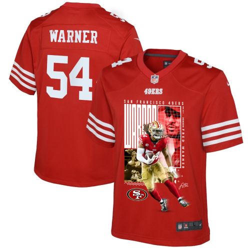 Fred Warner 54 San Francisco 49ers All-Pro Fred Game YOUTH Jersey - Scarlet