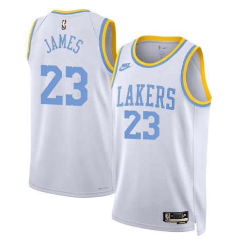 Lebron James 23 Los Angeles Lakers Classic Edition Swingman Men Jersey - White