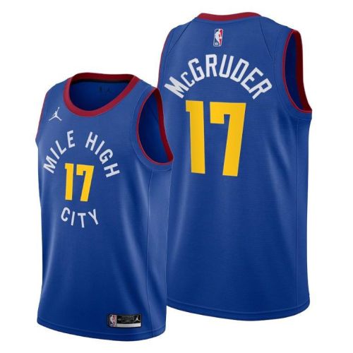 Rodney McGruder 17 Denver Nuggets 2022 Statement Edition Blue Jersey - Men Jersey