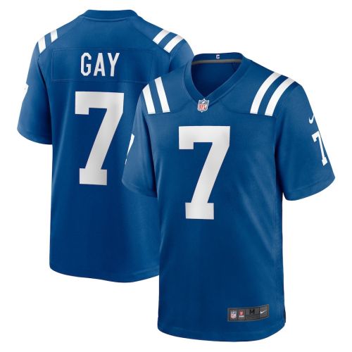 Matt Gay 7 Indianapolis Colts Men Team Game Jersey - Royal