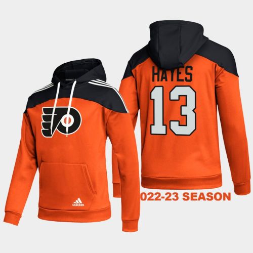 Philadelphia Flyers 13 Kevin Hayes 2022-23 Stylish Orange Hoodie Pullover