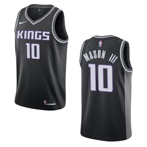 Men's Sacramento Kings 10 Frank Mason Iii Statement Swingman Jersey - Black