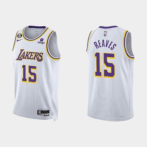 Los Angeles Lakers Austin Reaves 15 2022-23 Association Edition White Men Jersey Swingman