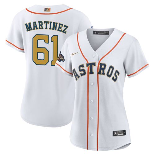 Seth Martinez 61 Houston Astros 2023 Women Jersey - White/Gold