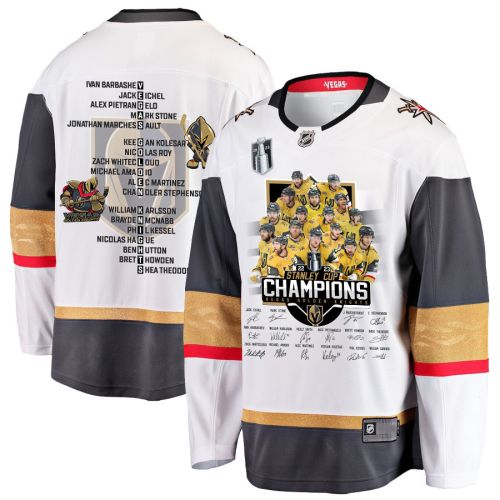 Vegas Golden Knights Celebrating Vegas' Championship 2023 Stanley Cup Men Jersey - White