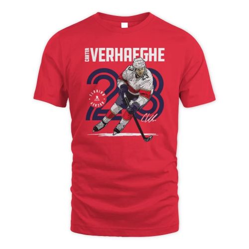 Carter Verhaeghe #23 Florida Panthers T-Shirt - Red