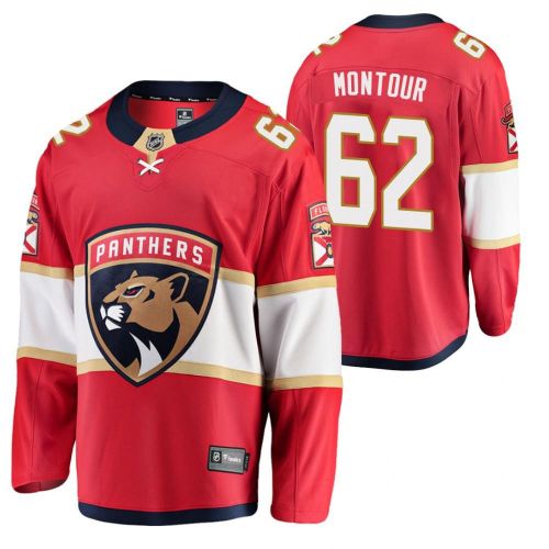 Florida Panthers Brandon Montour 62 2023 Jersey Red Home Jersey Jersey