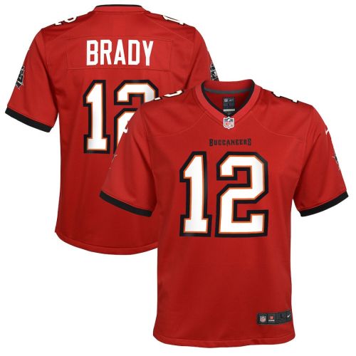 Tom Brady 12 Tampa Bay Buccaneers Youth Game Jersey - Red