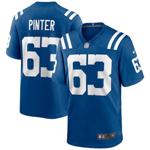 Danny Pinter 63 Indianapolis Colts Men Game Jersey - Royal