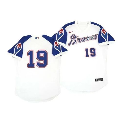 Atlanta Braves Huascar Ynoa 19 Cooperstown White Throwback Home Jersey