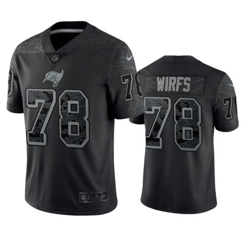 Tristan Wirfs 78 Tampa Bay Buccaneers Black Reflective Limited Jersey - Men