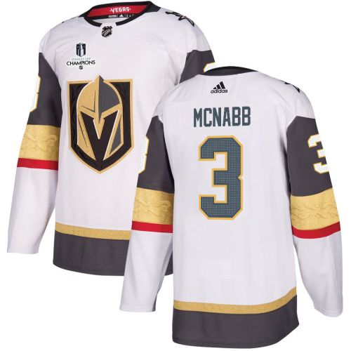 Brayden McNabb 3 Vegas Golden Knights Stanley Cup 2023 Champions Patch Away Breakaway Men Jersey - White