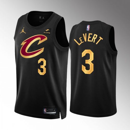 Cleveland Cavaliers Caris LeVert 3 Statement Edition Black Jersey 2022-23 Swingman