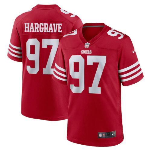 Javon Hargrave 97 San Francisco 49ers Men Game Jersey - Scarlet