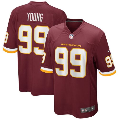 Chase Young 99 Washington Commanders Football Team Men Game Jersey - Burgundy