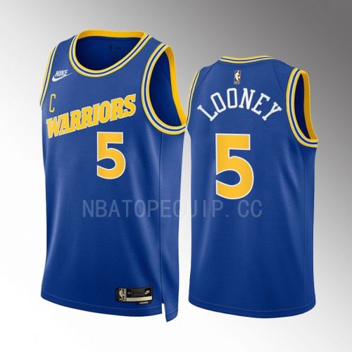 Golden State Warriors Kevon Looney 4 2022-23 Classic Edition Blue Men Jersey Swingman