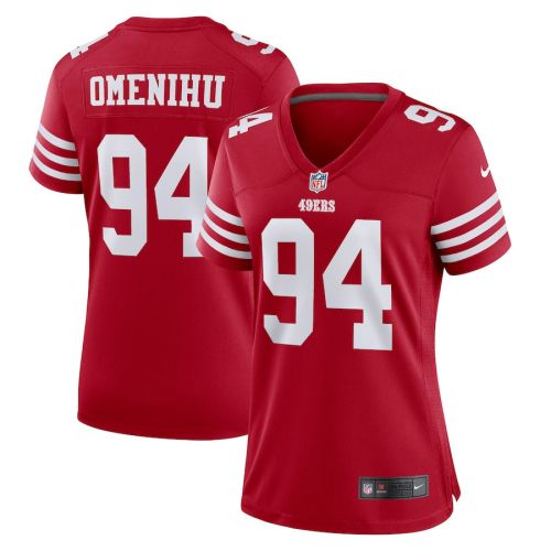 Charles Omenihu San Francisco 49ers Women's Game Player Jersey - Scarlet