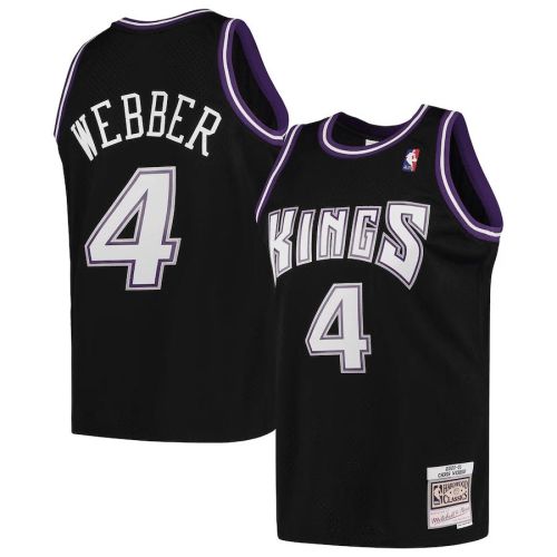 Chris Webber 4 Sacramento Kings Hardwood Classics 2000-01 Swingman Jersey - Black