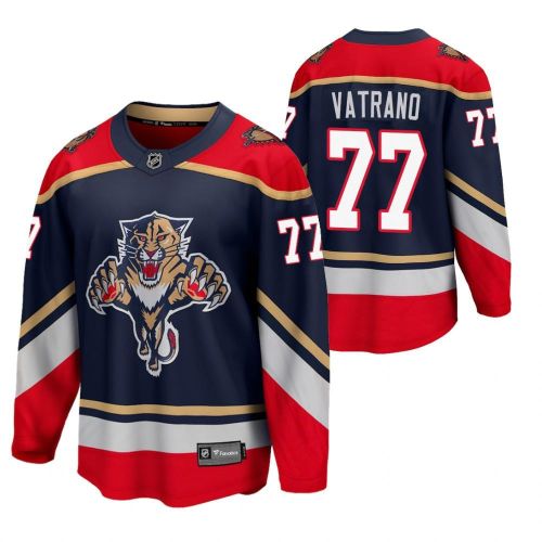 Florida Panthers 77 Frank Vatrano 2023 Reverse Retro Blue Special Edition Jersey Jersey