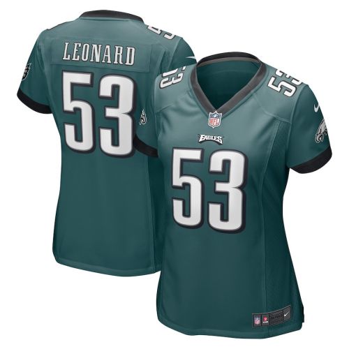 Shaquille Leonard 53 Philadelphia Eagles Women Game Jersey - Midnight Green