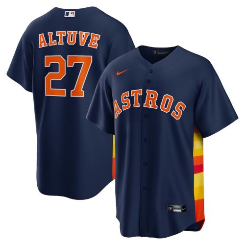 Jose Altuve 27 Houston Astros Alternate Men Jersey - Navy