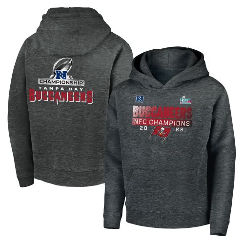 Tampa Bay Buccaneers NFC Conference Champions Dark Grey Pullover Hoodie