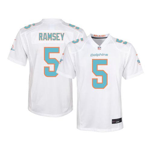 Jalen Ramsey 5 Miami Dolphins Game Youth Jersey - White