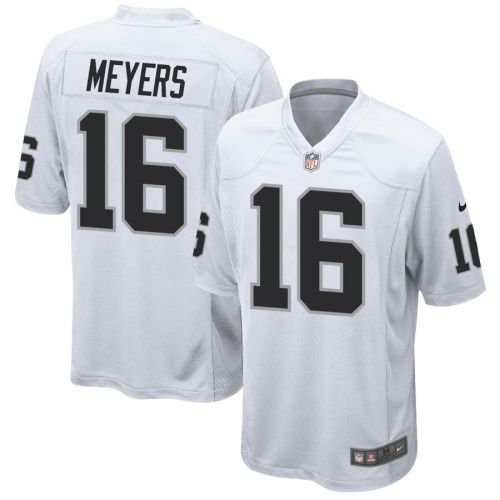 Jakobi Meyers 16 Las Vegas Raiders Men Game Jersey - White