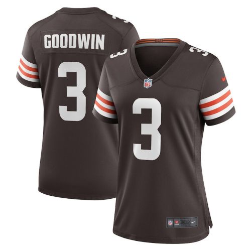 Marquise Goodwin 3 Cleveland Browns Women's Team Game Player Jersey - Brown