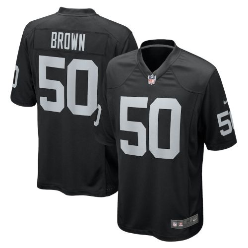 Jayon Brown 50 Las Vegas Raiders Game Jersey - Black