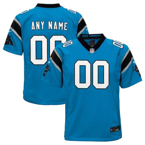 Carolina Panthers Youth Alternate Custom Game Jersey - Blue