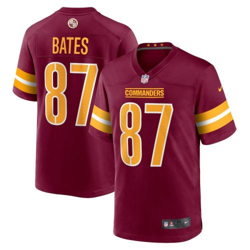 John Bates 87 Washington Commanders Men Game Jersey - Burgundy