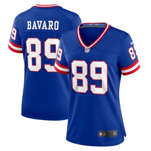 Mark Bavaro 89 New York Giants Women Classic Retired Game Jersey - Royal