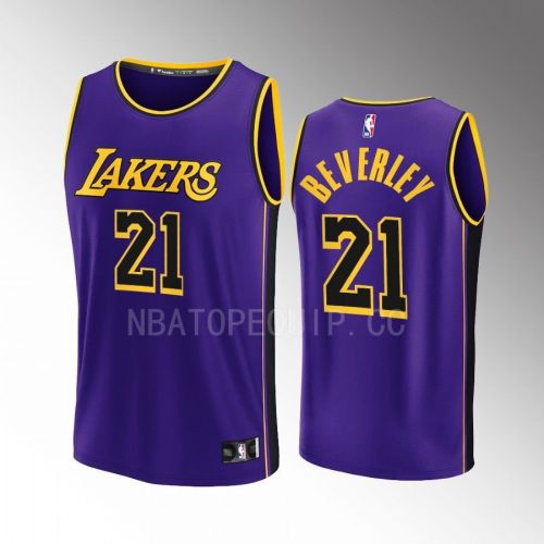 Los Angeles Lakers 21 Patrick Beverley Statement Men Jersey 2022-23 Fast Break Purple