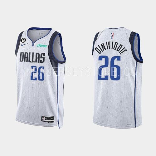 Dallas Mavericks Spencer Dinwiddie 26 2022-23 Association Edition White Men Jersey Swingman