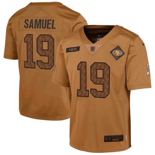 Deebo Samuel 19 San Francisco 49ers 2023 Salute To Service Limited YOUTH Jersey - Brown