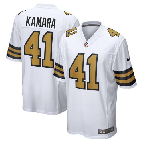 Alvin Kamara 41 New Orleans Saints Alternate Game Men Jersey - White