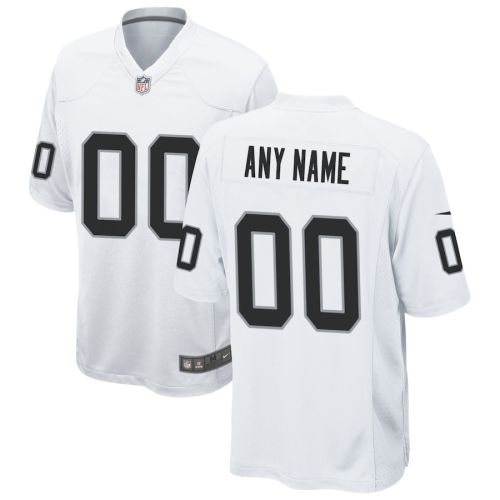 Las Vegas Raiders Men Custom Game Jersey - White