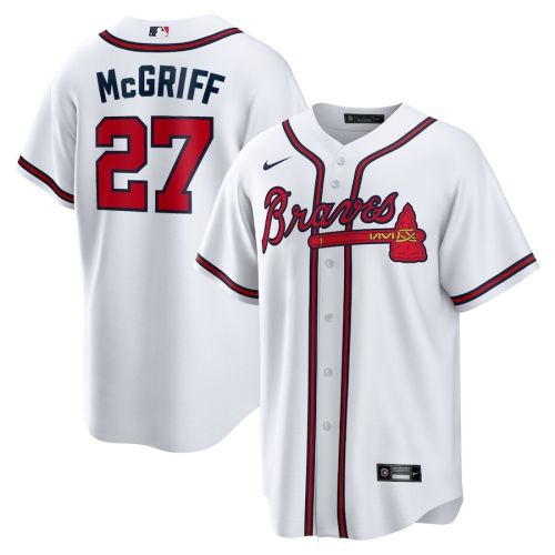 Fred McGriff 27 Atlanta Braves 2023 Hall of Fame Inline Men Jersey - White