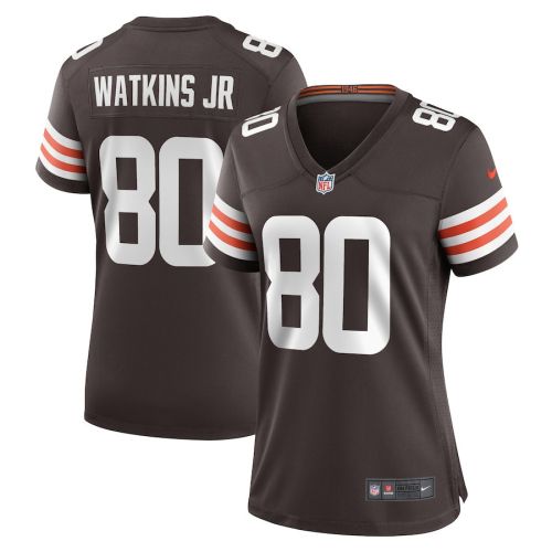 Austin Watkins Jr. 80 Cleveland Browns Women Team Game Jersey - Brown