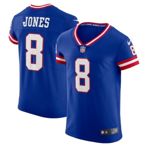 Daniel Jones 8 New York Giants Classic Vapor Elite Player Jersey - Royal