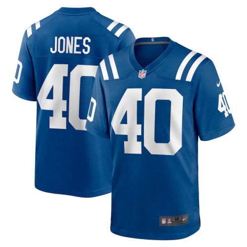 Jaylon Jones 40 Indianapolis Colts Men Team Game Jersey - Royal