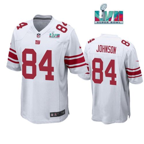 Marcus Johnson 84 New York Giants Super Bowl LVII Super Bowl LVII White Men Game Jersey