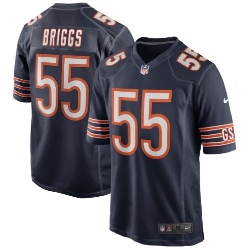 Lance Briggs 55 Chicago Bears Men Game Retired Jersey - Navy