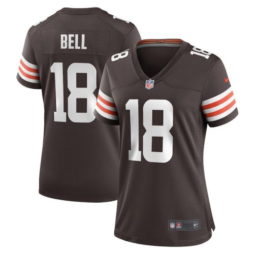 David Bell 18 Cleveland Browns Women's Game Jersey - Brown